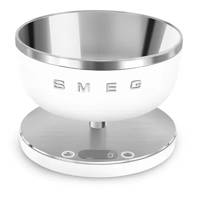 Smeg Contemporary Digital Rechargeable Kitchen Scale In White