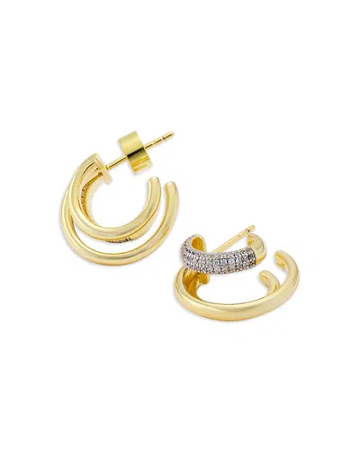 Shashi Oval Eternity Earrings In Gold