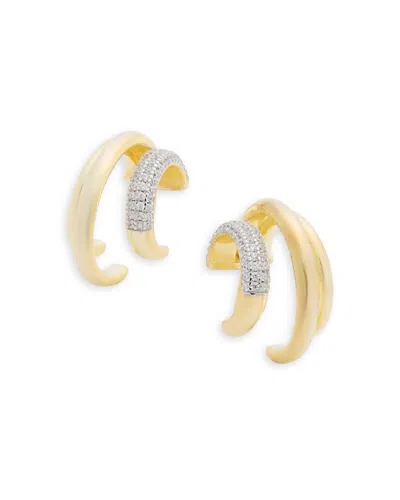Shashi Oval Eternity Earrings In Gold