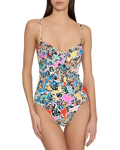 Milly Rainbow Oasis Swimsuit In Multi
