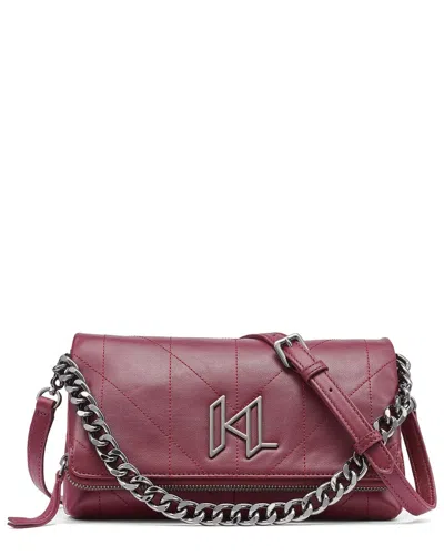 Karl Lagerfeld Lavande Leather Crossbody