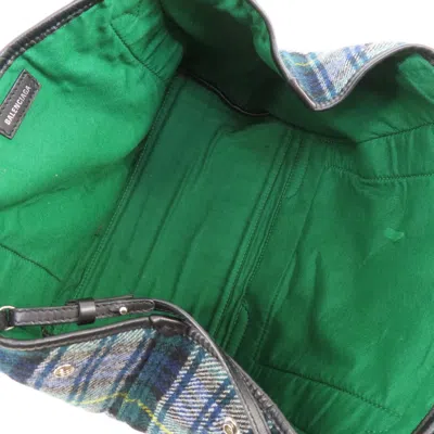 Pre-owned Balenciaga Green Wool Tote Bag ()