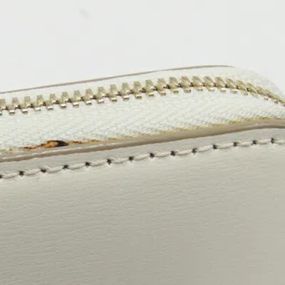 Pre-owned Bally Off-white Leather Long Wallet (bi-fold) ()