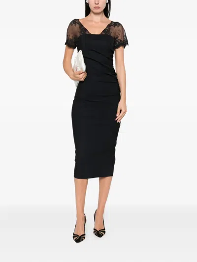 Chiara Boni La Petite Robe Lace-insert Bodycon Midi Dress
