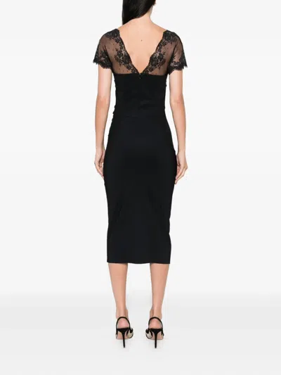 Chiara Boni La Petite Robe Lace-insert Bodycon Midi Dress