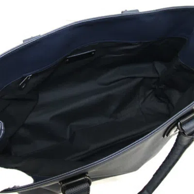 Pre-owned Bottega Veneta Black Navy Pvc Leather Tote Bag ()