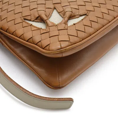 Pre-owned Bottega Veneta Brown Pink Leather Pochette Shoulder Bag ()