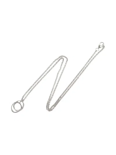 Pre-owned Cartier 18k White Gold Interlocking Circles Necklace