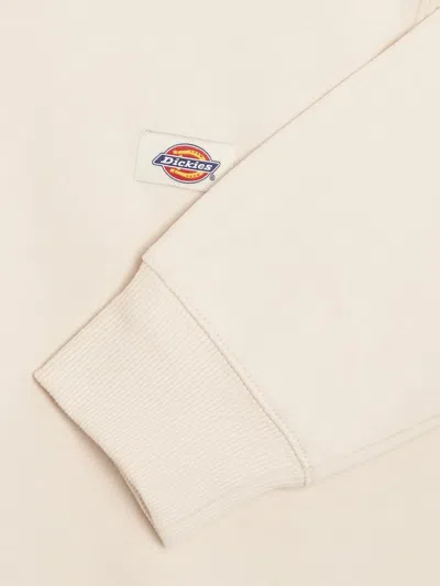 Dickies Logo-patch Kangaroo-pocket Hoodie In White