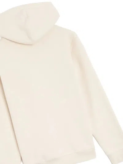 Dickies Logo-patch Kangaroo-pocket Hoodie In White