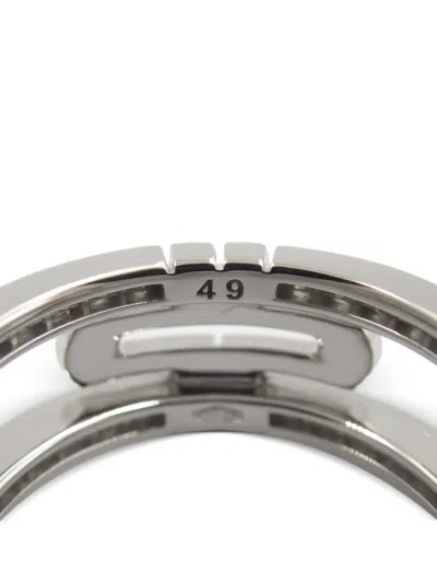 Pre-owned Bvlgari 18k White Gold Parenthood Diamond Ring