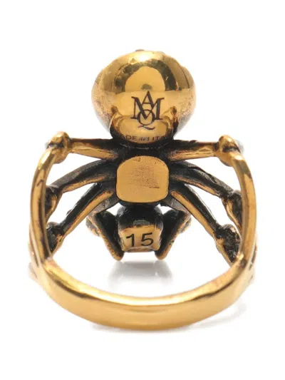 Pre-owned Alexander Mcqueen 2010s Spider Skull Ring