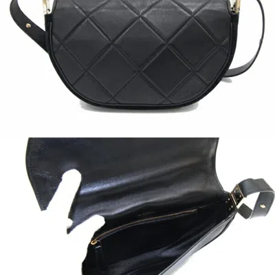Pre-owned Burberry Black Leather Suede Pochette Shoulder Bag ()