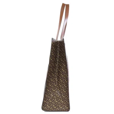 Pre-owned Burberry Brown Pvc Tote Bag ()