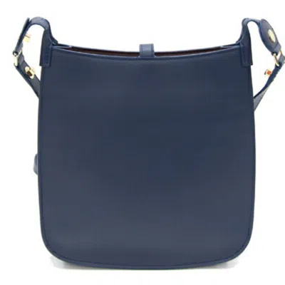 Pre-owned Cartier Navy Leather Shoulder Bag ()