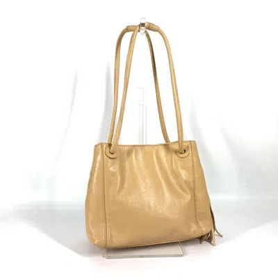 Pre-owned Chanel Beige Leather Shoulder Bag Tote Bag ()