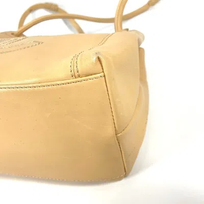 Pre-owned Chanel Beige Leather Shoulder Bag Tote Bag ()