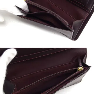 Pre-owned Chanel Black Grained Calfskin Long Wallet (bi-fold) ()