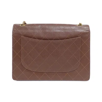Pre-owned Chanel Brown Caviar Leather Shoulder Bag ()