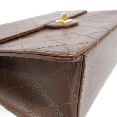 Pre-owned Chanel Brown Caviar Leather Shoulder Bag ()