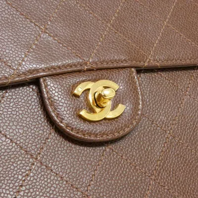 Pre-owned Chanel Brown Caviar Leather Shoulder Bag ()