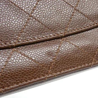 Pre-owned Chanel Brown Caviar Leather Shoulder Bag ()