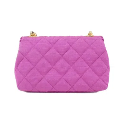 Pre-owned Chanel Gold Canvas Shoulder Bag ()