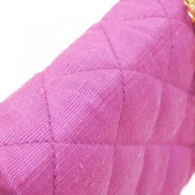 Pre-owned Chanel Gold Canvas Shoulder Bag ()