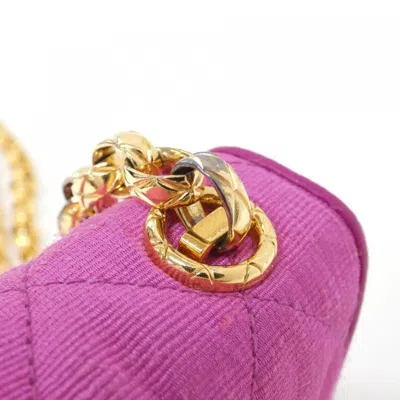 Pre-owned Chanel Gold Canvas Shoulder Bag ()