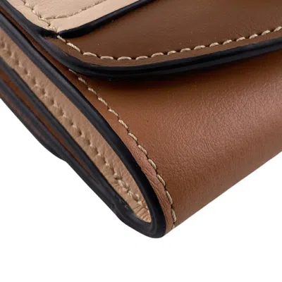 Pre-owned Chloé Gold Multi-color Leather Wallet (tri-fold) ()