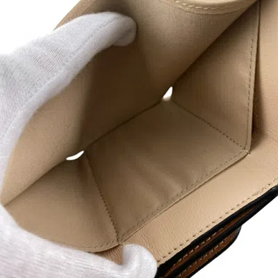 Pre-owned Chloé Gold Multi-color Leather Wallet (tri-fold) ()