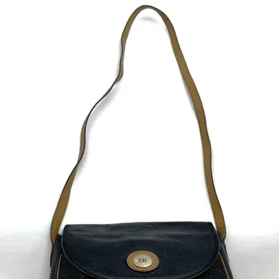 Pre-owned Dior Christian  Black Leather Shoulder Bag ()