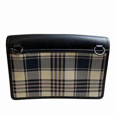 Pre-owned Coach Canvas Leather Clutch Bag Shoulder Bag ()