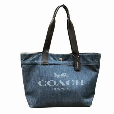 Pre-owned Coach Canvas Leather Tote Bag ()