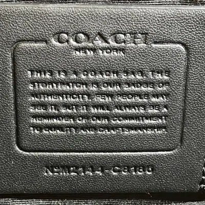 Pre-owned Coach Canvas Leather Clutch Bag Shoulder Bag ()