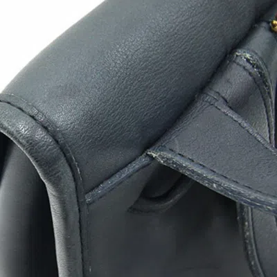 Pre-owned Coach Navy Leather Backpack ()