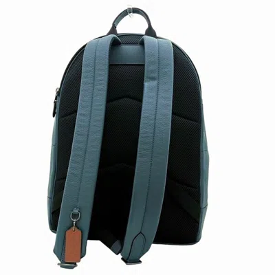 Pre-owned Coach Navy Leather Backpack ()