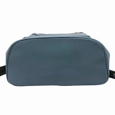 Pre-owned Coach Navy Leather Backpack ()