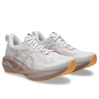 Asics (wmns)  Novablast 5 'white Fawn' In Gray