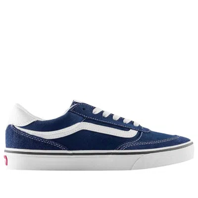 Vans Brooklyn Ls 'navy White' In Blue