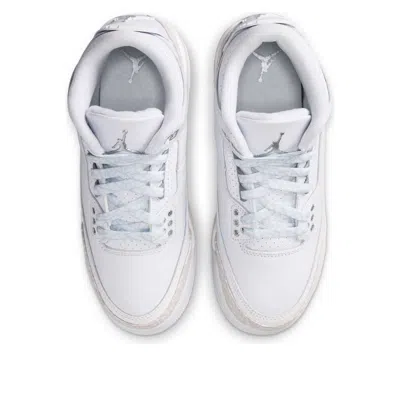 Air Jordan (gs)  3 'pure Money' In White