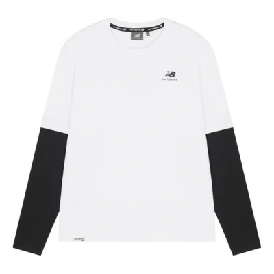 New Balance Classic Long Sleeve Tee 'white Black' In White
