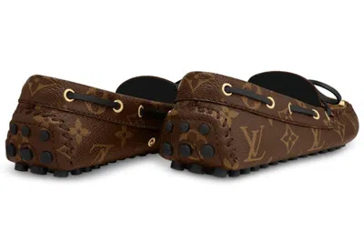 Pre-owned Louis Vuitton (wmns)  Gloria Flat Loafers 'brown Monogram'