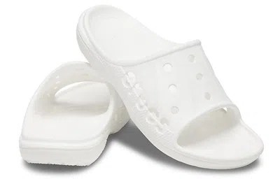 Crocs Baya Minimalistic Casual Slippers White