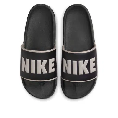 Nike Offcourt Slides 'dark Smoke Grey College Grey' In Black