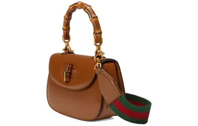 Gucci (wmns)  Bamboo 1947 Small Top Handle Bag 'brown' In Brown