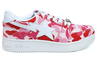A Bathing Ape X Bape Sta Low 'pink Abc Camo' In Multi