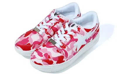 A Bathing Ape X Bape Sta Low 'pink Abc Camo' In Multi
