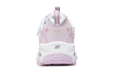 Skechers (gs)  D'lites Bright Blossoms 'white Purple'