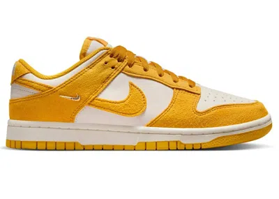 Pre-owned Nike Dunk Low Gold Mini Swoosh (women's) Sneakers In Dark Sulfur/pale Ivory In Multi